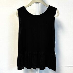 NWT Ten Sixty Sherman Black Sleeveless Top